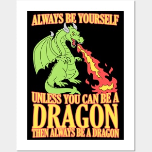 Cool Dragon For Men Women Boys Kids Mythical Dragon Lovers Posters and Art